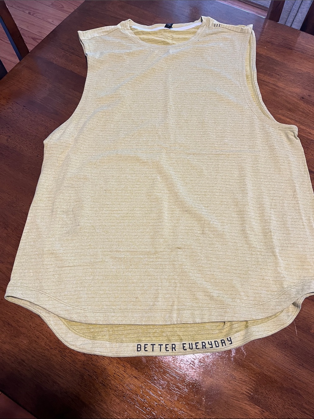 lululemon athletica Yellow Sleeveless Tank Top